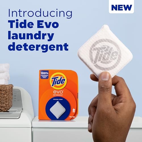 Tide Evo Laundry Detergent Tiles  100% Concentrated  6X Cleaning Power  Original Tide Scent  42 Count thumbnail
