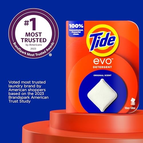 Tide Evo Laundry Detergent Tiles  100% Concentrated  6X Cleaning Power  Original Tide Scent  42 Count thumbnail