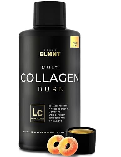 Premium Liquid Collagen for Women Weight Loss & Beauty W. Hyaluronic Acid, Biotin, L-Carnitine, Apple C Vinegar - Ultra Pure Multi Collagen Protein Sh
