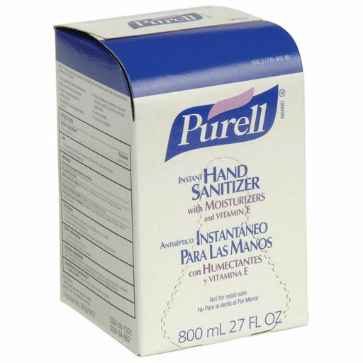 Purell 9657-12, Bag-in-Box Hand Sanitizer Original Formula Refill, 12