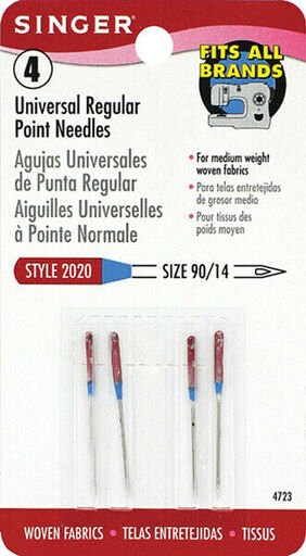 SINGER - Regular Point Machine Needles - 4 Count