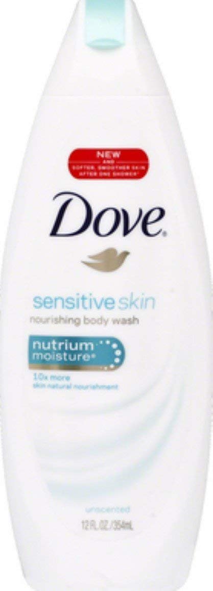 Dove Sensitive Skin Nutrium Moisture Nourishing Beauty Body Wash 12 Oz