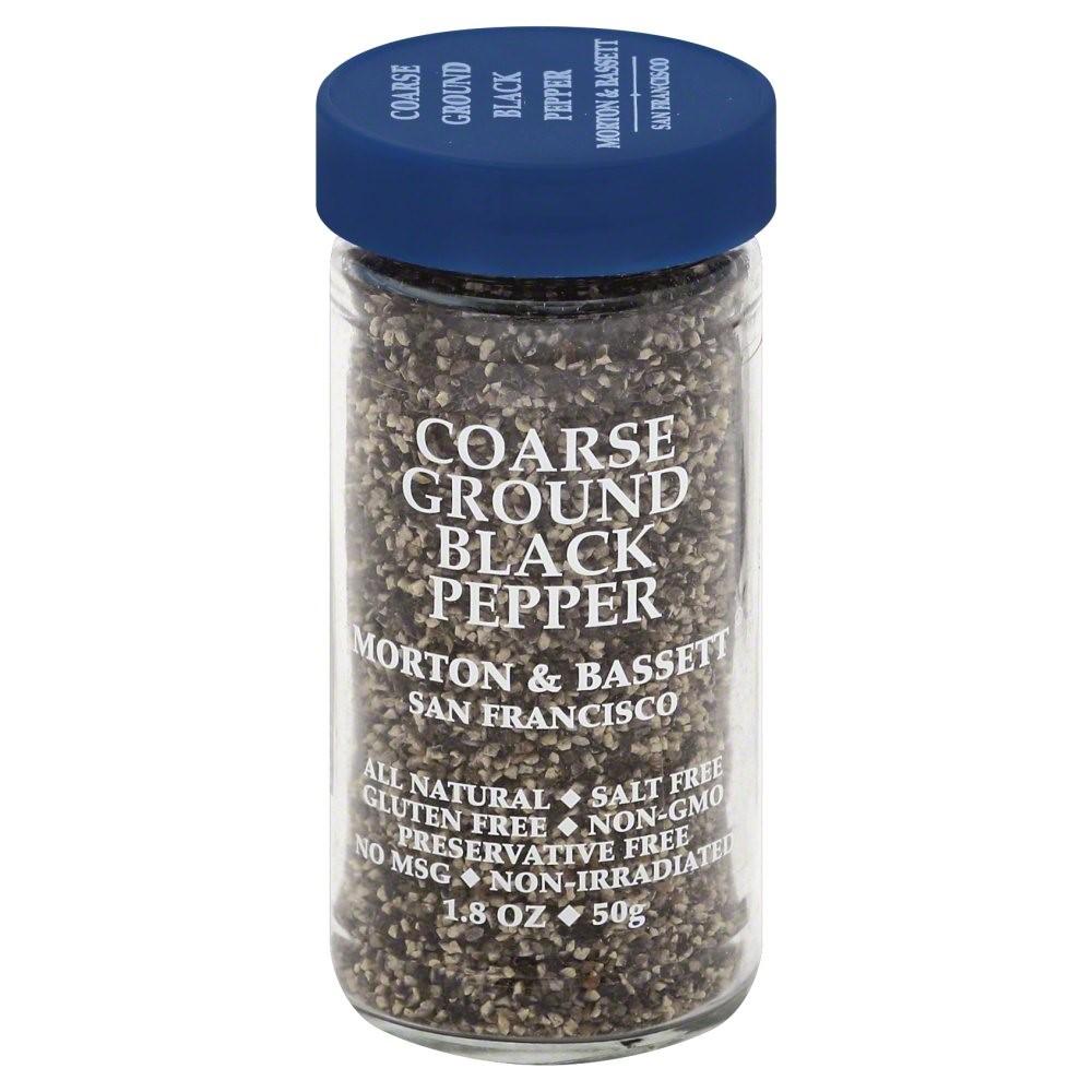 Morton & Bassett Spices Coarse Ground Black Pepper 1.8oz