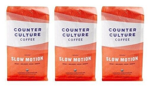 Counter Culture Coffee Slow Motion Decaf Blend Whole Bean Coffee 3 Pack