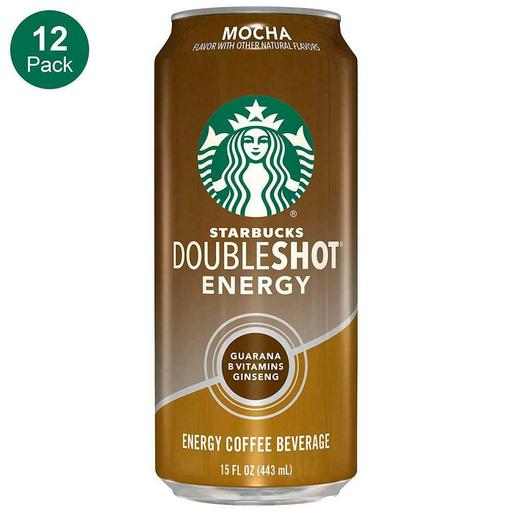 Starbucks, Doubleshot Energy Coffee, Mocha, 15 Fl Oz 15 (Pack of 12)