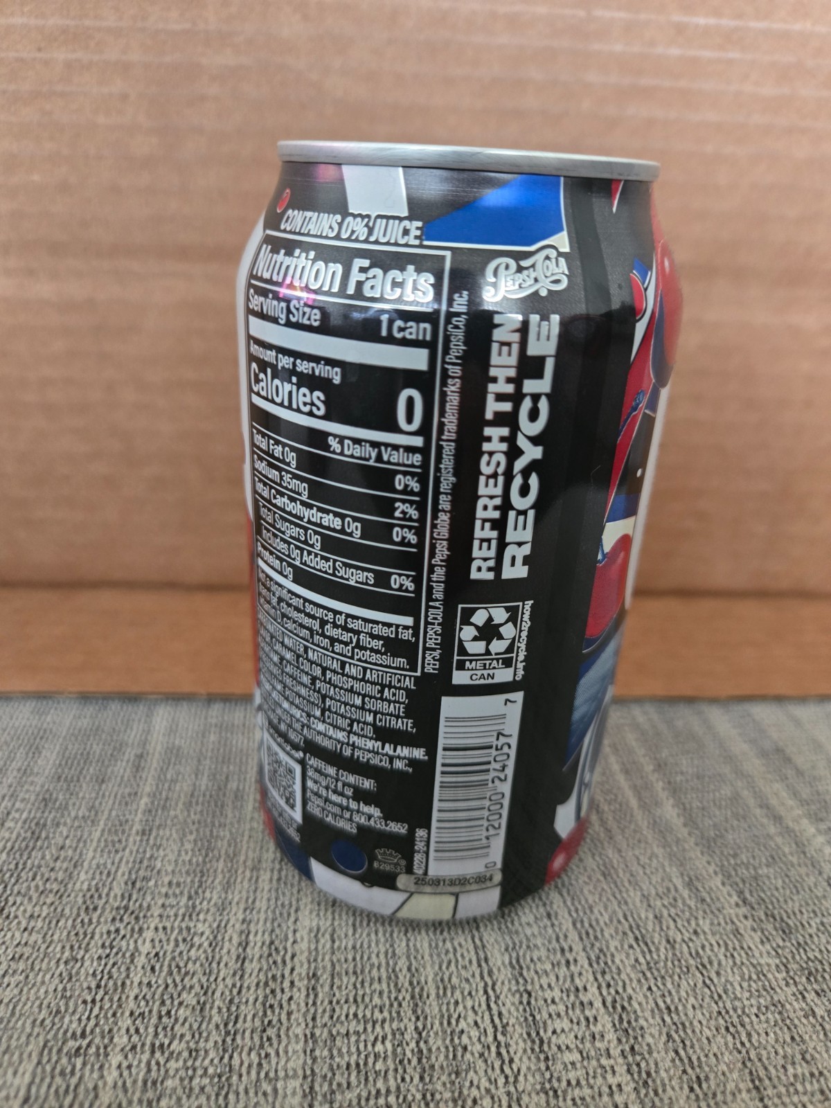 NEW Exclusive Pepsi Cola Zero Sugar Wild Cherry & Cream Soda 12 Fl Oz (2 Cans) thumbnail