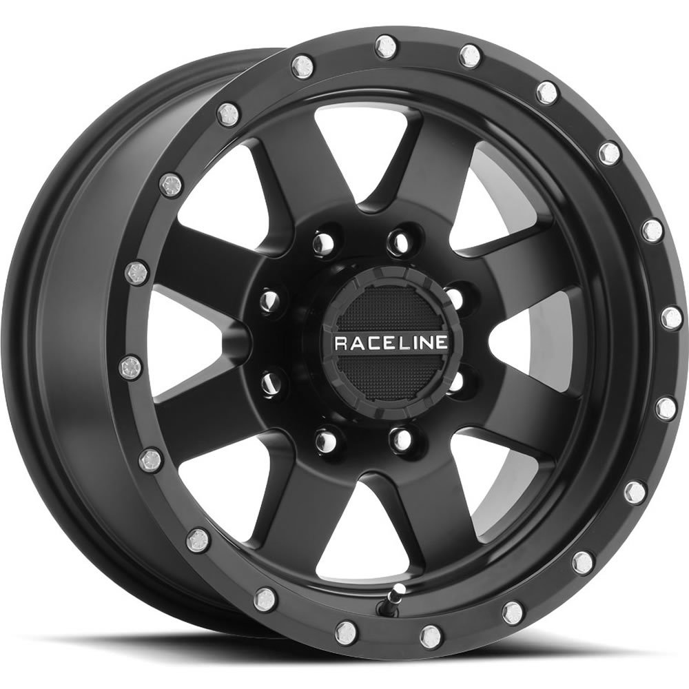 15x5 Raceline 935B Defender Satin Black Wheel 5x4.5 (0mm)