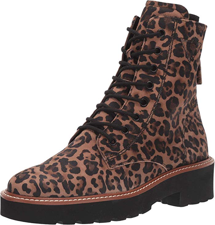 Paul Green Women's Boone Leopard Print Combat Boots thumbnail