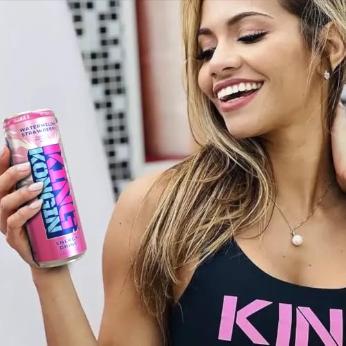 King Kongin Watermelon Strawberry Sugar Free, Zero Calorie Energy Drinks | 200mg of Natural Caffeine Pre Workout Performance with Energy & Focus & No  thumbnail