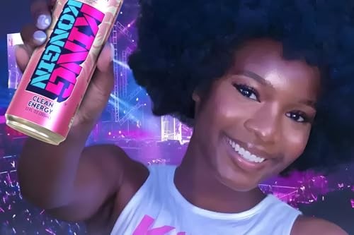 King Kongin Watermelon Strawberry Sugar Free, Zero Calorie Energy Drinks | 200mg of Natural Caffeine Pre Workout Performance with Energy & Focus & No  thumbnail
