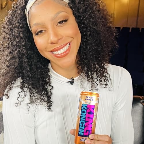 King Kongin Peach Mango Sugar Free, Zero Calorie Energy Drinks | 200mg of Natural Caffeine Pre Workout Performance with Energy & Focus & No Artificial thumbnail