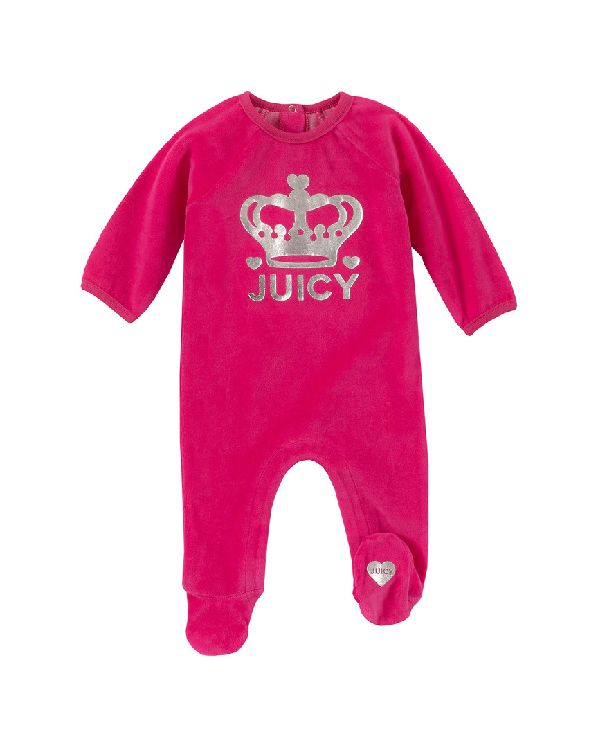 Juicy Couture Girls' Footies 0049 - Hot Pink 'Juicy' Footie - Infant