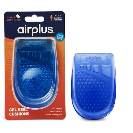 Airplus Gel Heel Cushion Insole for Men  2 Pair  1 Size