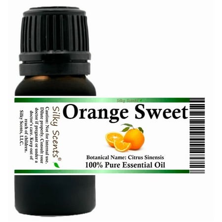 Orange Sweet Essential Oil 15 Ml (1/2 Fl Oz) - 100% Pure and Natural by Silky Scents