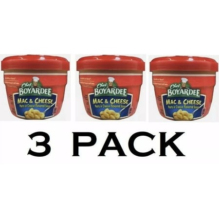 3x Chef Boyardee MAC & CHEESE Microwave Pasta 7.5 Oz 3 PACK