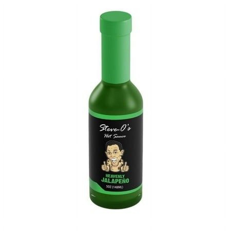 Steve-O S Hot Sauce - Heavenly Jalapeño Hot Sauce | Green Verde Sauce for Marinades  BBQ  Vegetables  Eggs  Potatoes (5 Fl Oz  12 Pack)