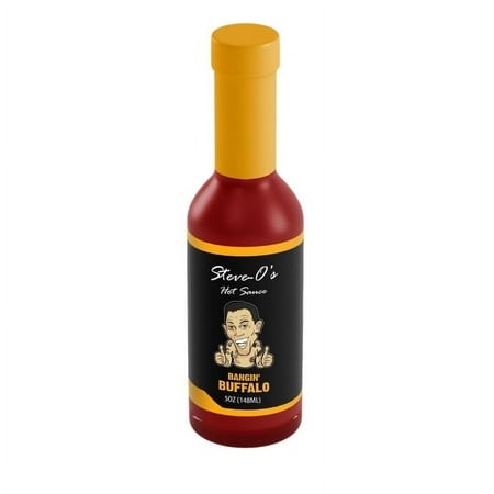 Steve-O S Hot Sauce - Bangin  Buffalo Sauce | Creamy Hot Red Sauce for Chicken Wings  BBQ  Vegetables  Burgers  Eggs (5 Fl Oz  12 Pack)