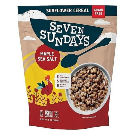 (Pack of 6) Seven Sundays Maple Sea Salt Grain Free Sunflower Cereal  8 Oz