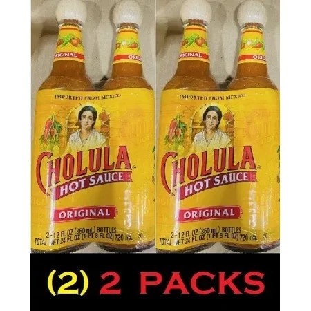 Cholula Mexican Hot Sauce Original Flavor 12 Fl Oz Bottles X2 ( 2 ) 2 PACKS