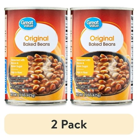 (2 Pack) Great Value Original Baked Beans  15 Oz Can