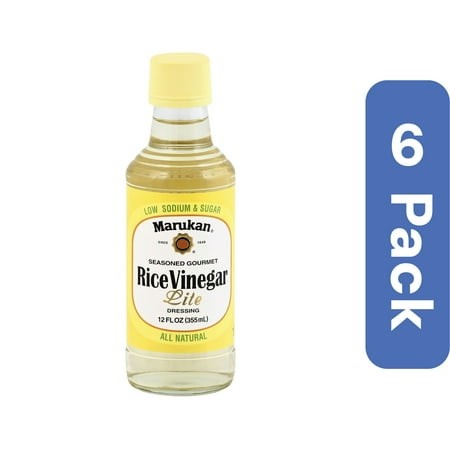 Marukan Lite Rice Vinegar Seasoned Gourmet 12 Fl Oz (Pack of 6)
