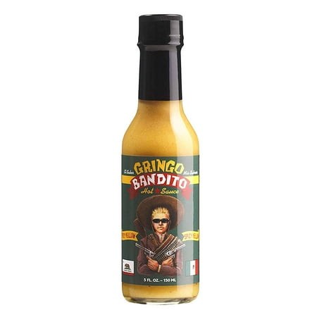 (Pack of 12)  Gringo Bandito Spicy Yellow Hot Sauce  5 Fl Oz
