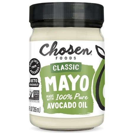 Chosen Foods 100% Avocado Oil-Based Classic Mayonnaise  Gluten & Dairy Free  Low-Carb  Keto & Paleo Diet Friendly  Mayo for Sandwiches  Dressings and 