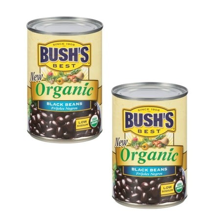 ( 2 Pack ) Bush S Best Organic Black Beans 15 Oz