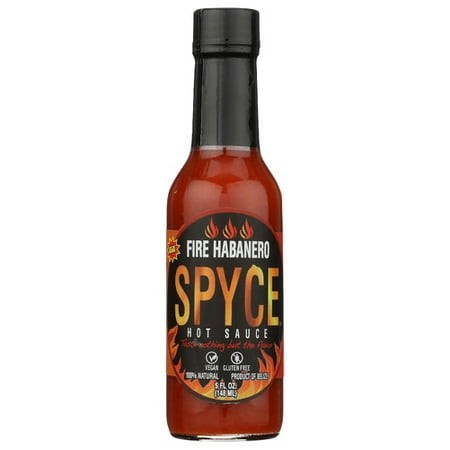 Spyce Hot Sauce Extra Hot Habanero (12 Pack) 5 Fl Oz