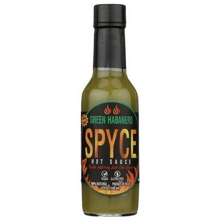 Spyce Hot Sauce Green Habanero (12 Pack) 5 Fl Oz