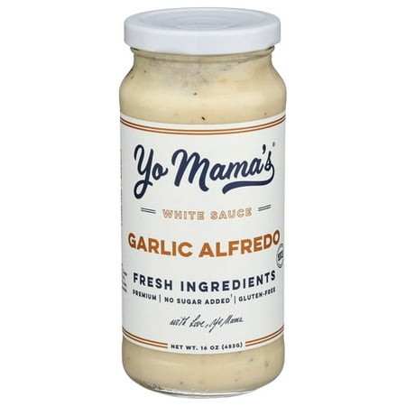 Yo Mama S Foods Roasted Garlic Alfredo Sauce (6 Pack) 16 Oz