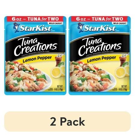 (2 Pack) StarKist Tuna Creations  Lemon Pepper  6.0 Oz Pouch