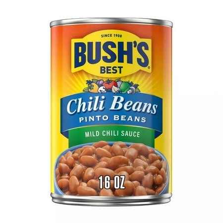 Bush S Pinto Beans in Mild Chili Sauce 16oz (Pack of 6)