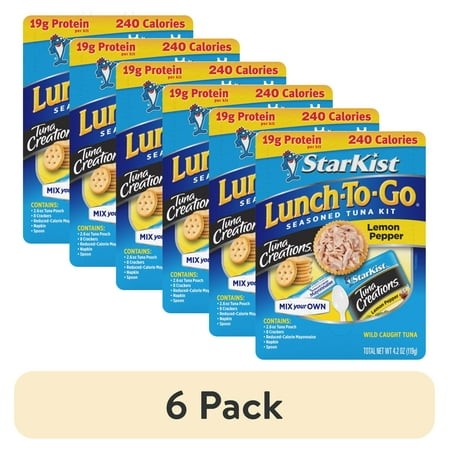 (6 Pack) StarKist  Lunch to-Go  Lemon Pepper  4.2 Oz Kit