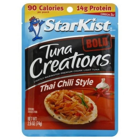2 Pack - Starkist Tuna Creations Pouch Bold Thai Chili Style 2.6 Oz Package May Vary