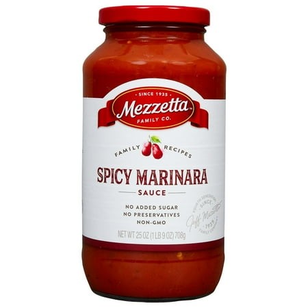 2 Pack - Mezzetta Spicy Marinara Sauce - 25 Oz