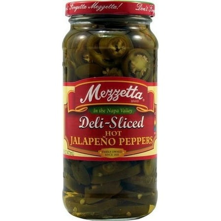Mezzetta Deli-Sliced Hot Jalapeno Peppers - 16 Oz Pack of 3