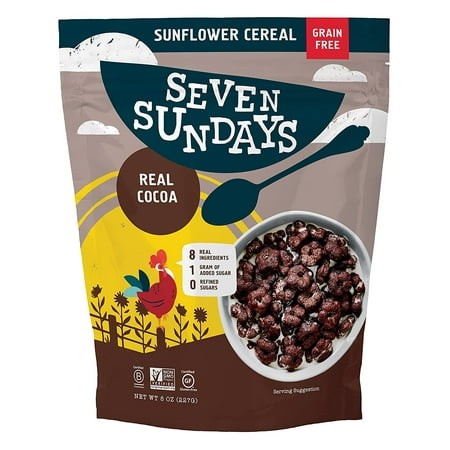 Seven Sundays Real Cocoa Grain Free Cereal  8 Oz  Gluten and Grain Free Pack of 4