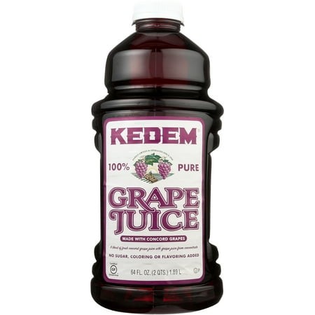Pack of 8  Kedem 100% Pure Grape Juice  64 Fl Oz