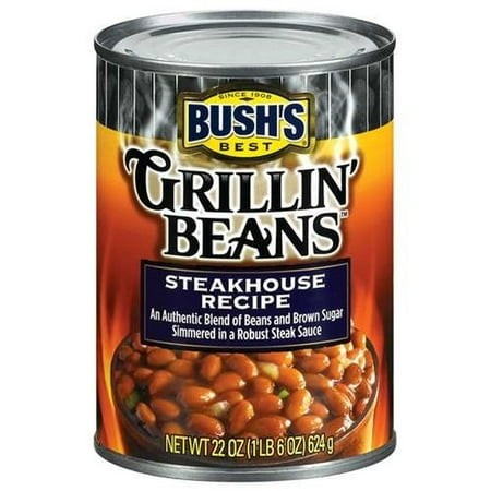 Bush S Best Steakhouse Recipe Grillin  Beans 22 Oz (Pack of 48)