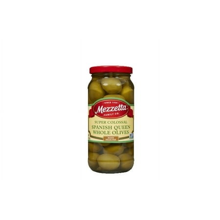 Pack of 6  Mezzetta Super Colossal Spanish Queen Whole Olives  10 Oz