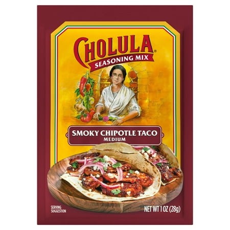 Cholula Smoky Chipotle Taco Medium Recipe Mix 1 Oz Envelope (Pack of 6)