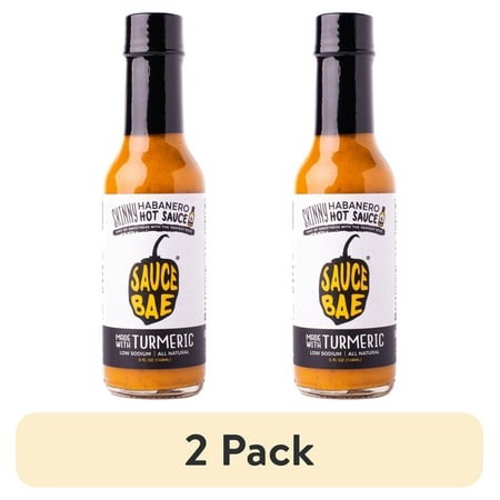 (2 Pack) Sauce Bae - Skinny Habanero Hot Sauce  5 Fl Oz