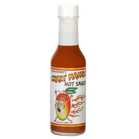 Pack of 12  Branfords Originals Crazy Mango Hot Sauce  5 Fl Oz