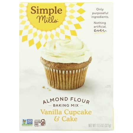Pack of 6  Simple Mills Almond Flour Vanilla Cupcake & Cake Baking Mix  11.5 Oz