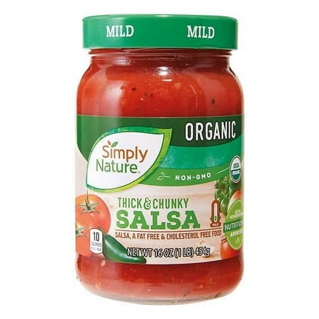 Simply Nature Mild Organic Tomato Salsa  16 Oz - Pack of 2