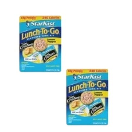 (2 Pack) StarKist Lunch to-Go Tuna Creations Lemon Pepper Kit  4.2 Oz Box