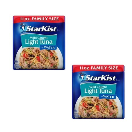 (2 Pack) StarKist Chunk Light Tuna in Water  11 Oz Pouch