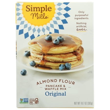 Pack of 6  Simple Mills Original Almond Flour Pancake & Waffle Mix  10.7 Oz