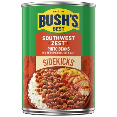 Bush S Best Sidekicks Southwest Zest Pinto Beans - 15 Oz Packaging May Vary (Pack of 2)